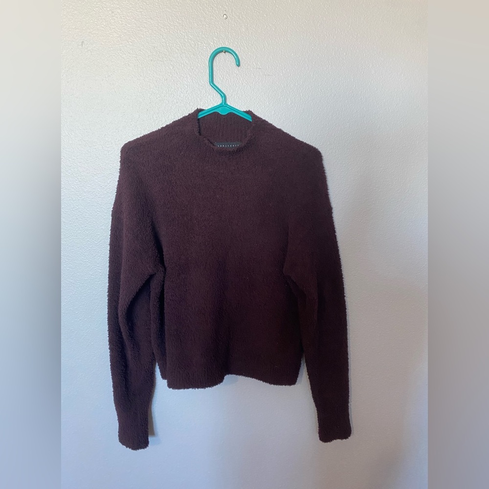Sanctuary dark purple fleece sweater